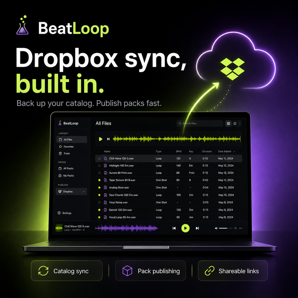 BeatLoop – Beat, Loop & Sample Organizer for Producers